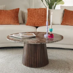 Ronde Salontafel Espen Marmer, 80cm