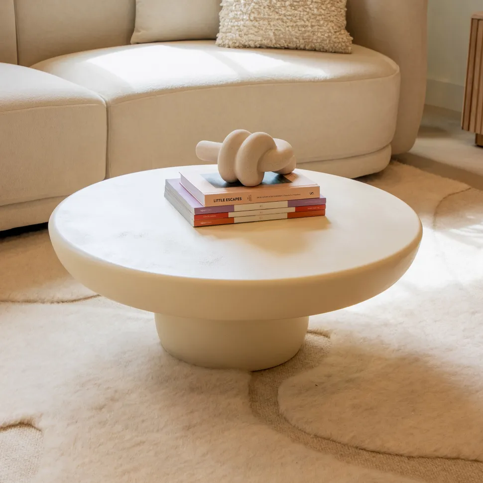 Ronde Salontafel Jake Beton, 80cm