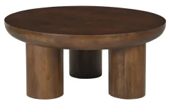 Ronde Salontafel Leighanna Mangohout, 90cm