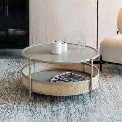 Ronde Salontafel Maddie Rotan