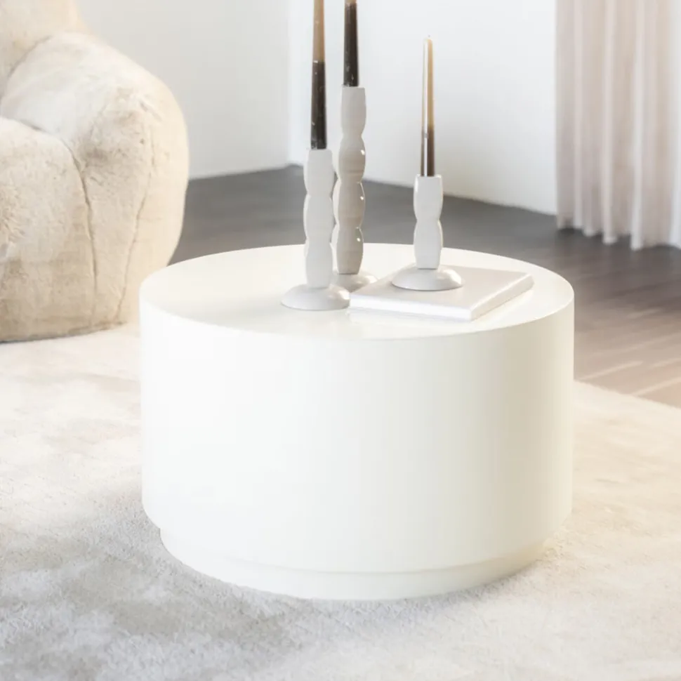 Ronde Salontafel Mesita metaal 60cm