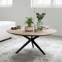 Ronde Salontafel Metropole Teakhout, 90cm