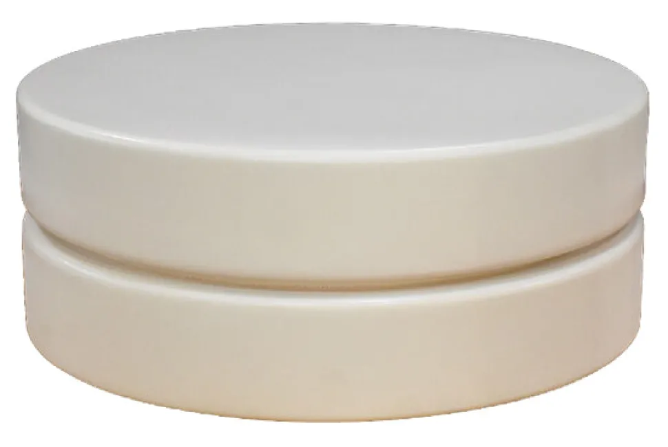 Ronde Salontafel Milly Mangohout, 70cm, kleur Soft Sand