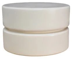 Ronde Salontafel Milly Mangohout, 50cm, kleur Soft Sand