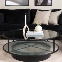 Ronde Salontafel Nivea Glas, 100cm