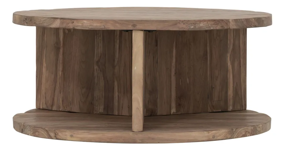 Ronde Salontafel Rush Teakhout, 80cm