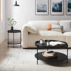 Ronde Salontafel Sylver Set van 2 stuks