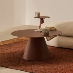 Ronde Salontafel Wilshire Gehard glas, 80cm