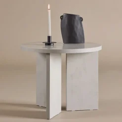 Ronde Salontafel Zeeshan 55cm, kleur Zilver