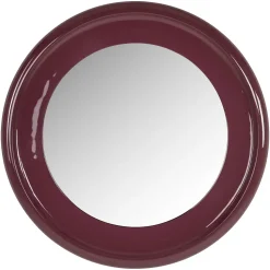 Ronde Spiegel Eabel 90cm, kleur Burgundy