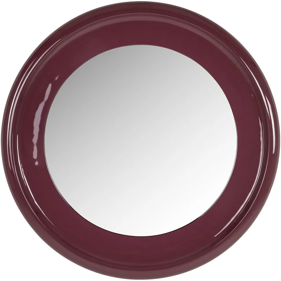 Ronde Spiegel Eabel 90cm, kleur Burgundy