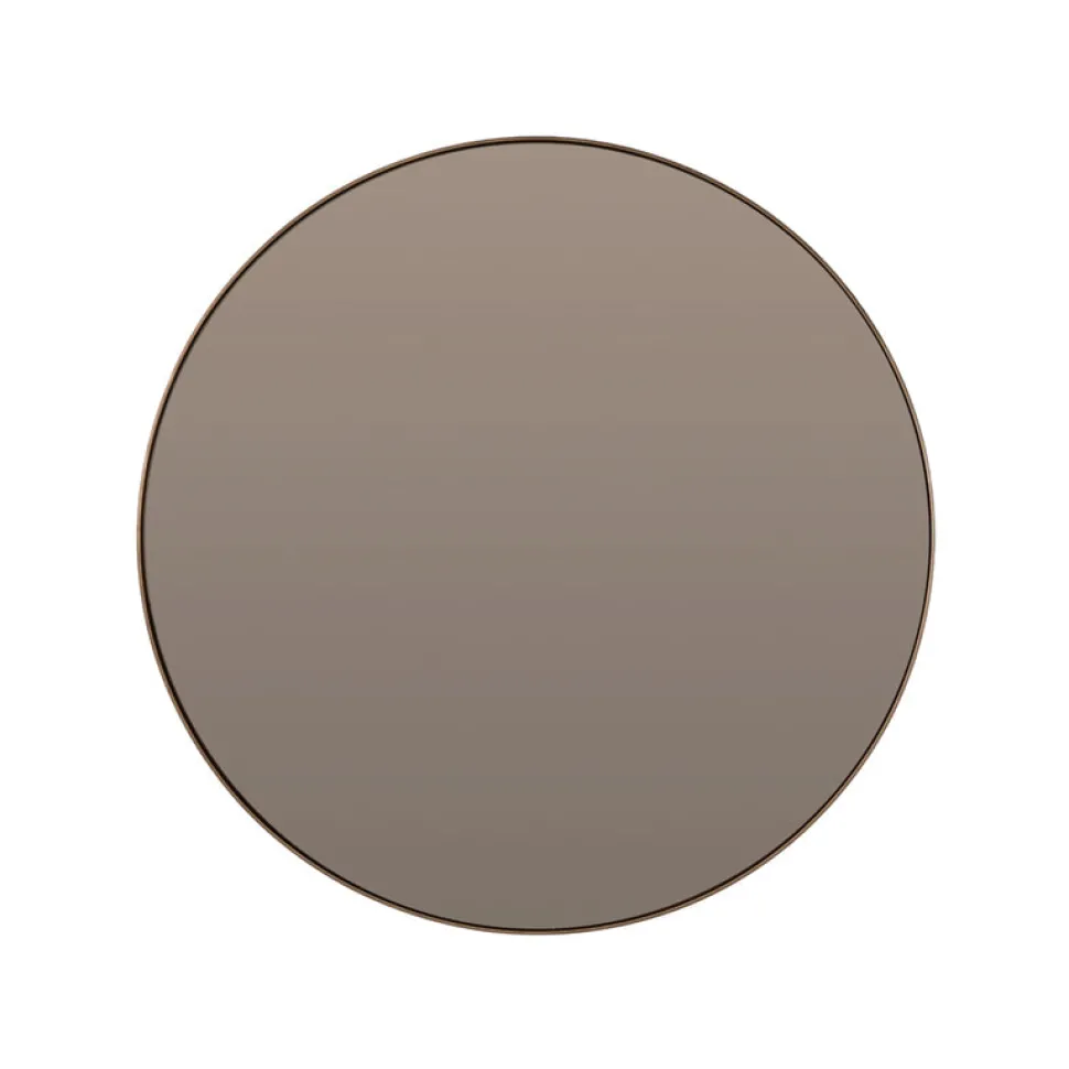 Ronde Spiegel Espejo 116cm, kleur Bruin