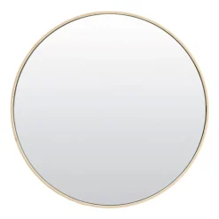 Ronde Spiegel Espejo 116cm, kleur Crème