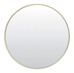 Ronde Spiegel Espejo 96cm, kleur Crème