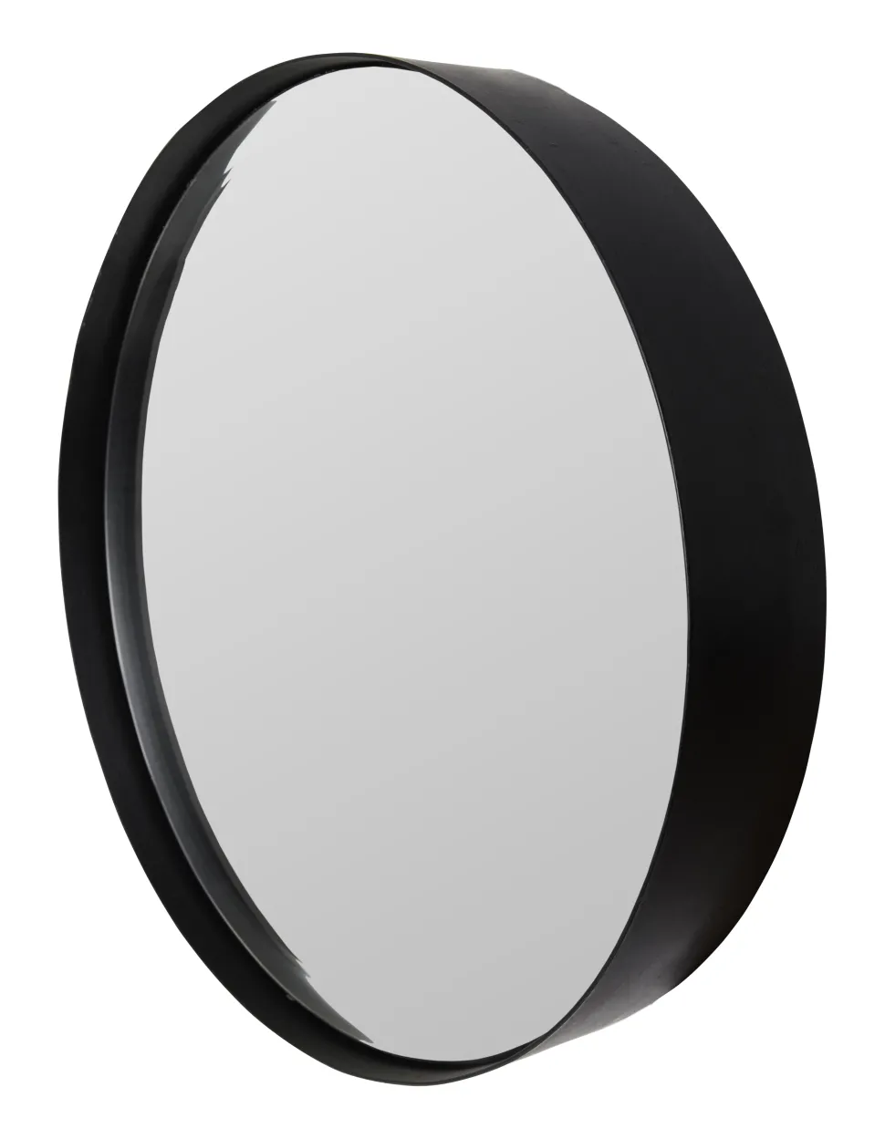 Ronde Spiegel Sal zwart metaal