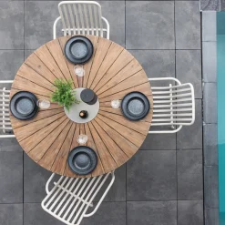 Ronde Tuintafel Dezman Acaciahout, 140cm