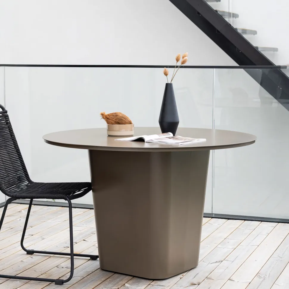 Ronde Tuintafel Jyoti 120cm, kleur Bruin