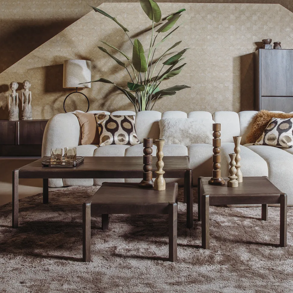 Salontafel Amalfi Eiken, Set van 3 stuks