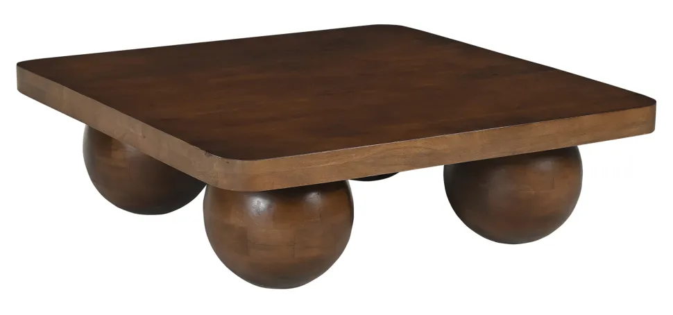 Salontafel Ambur Mangohout, 90 x 90cm