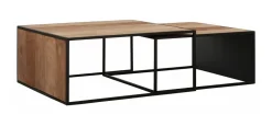 Salontafel Cosmo Teakhout, Set van 2 stuks