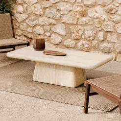 Salontafel Drasi Travertinlook, 140 x 70cm