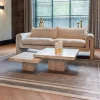 Salontafel La Cantera Travertin, Set van 2 stuks, 80cm