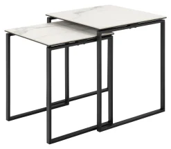 Salontafel Lone Keramiek, Set van 2 stuks