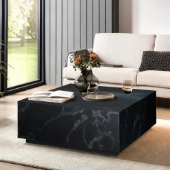 Salontafel Marlenne Marmerlook 90 x 90cm