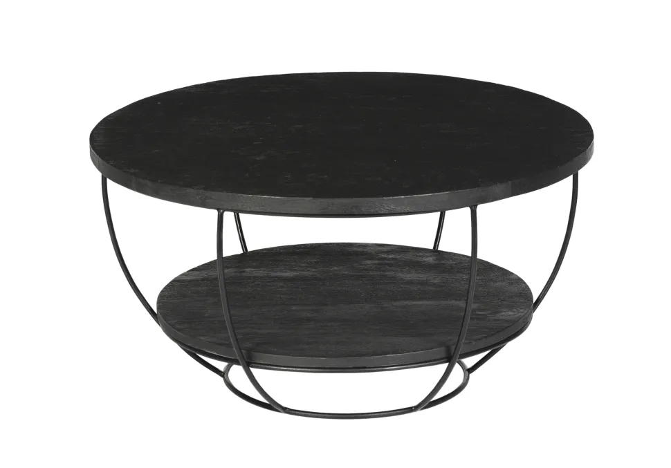 Salontafel Norris Mangohout en staal