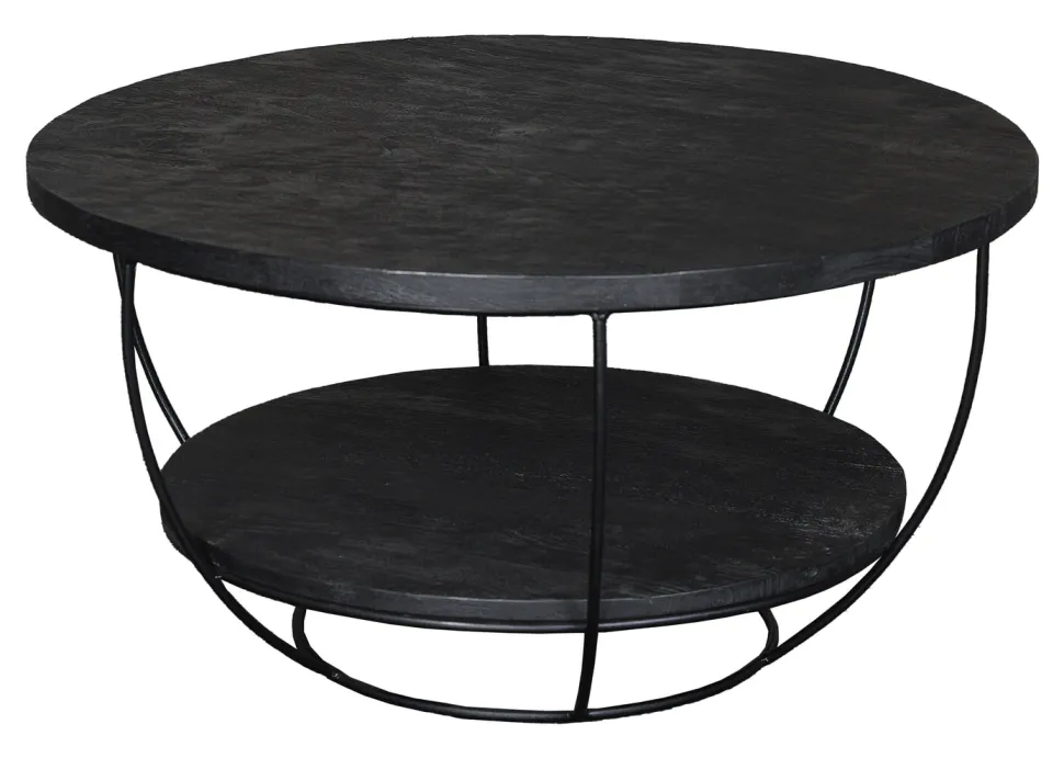 Salontafel Norris Mangohout en staal