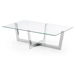 Salontafel Plam Glas, 120 x 70cm