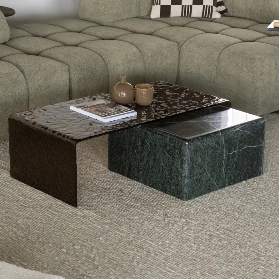 Salontafel Ripple Glas, 110 x 55cm