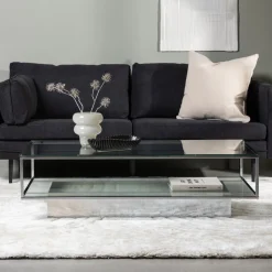 Salontafel Sheema Glas, 130 x 60cm