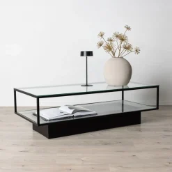 Salontafel Sheema Glas, 130 x 60cm