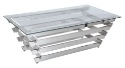 Salontafel Sheneka Glas, 130 x 70cm