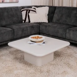 Salontafel Siminto 80 x 80cm, kleur Beige