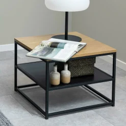 Salontafel Ture Eiken en metaal