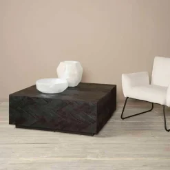 Salontafel Ziano Visgraat, kleur zwart