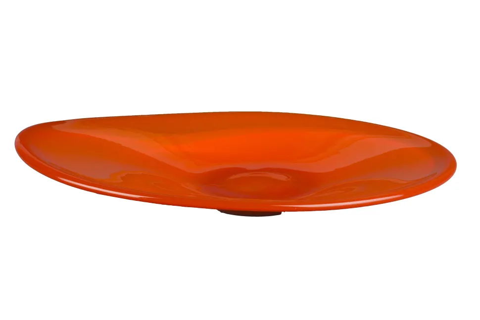 Schaal Gable Glas, kleur Oranje