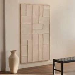 Schilderij Klis Met reliëf