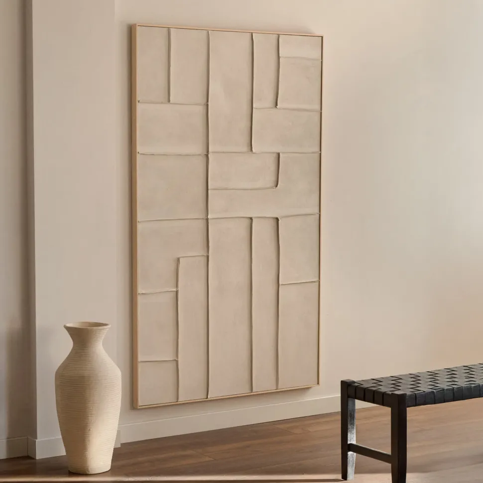 Schilderij Klis Met reliëf