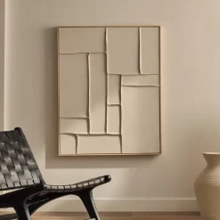 Schilderij Klis Met reliëf