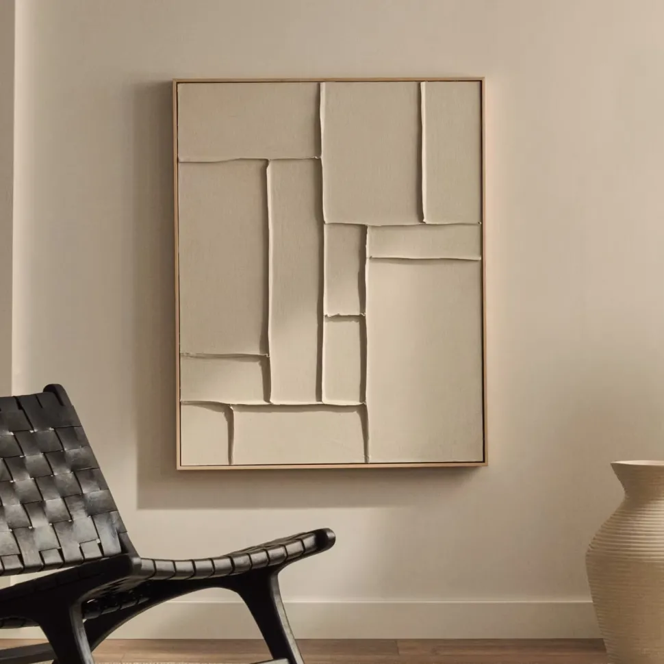 Schilderij Klis Met reliëf