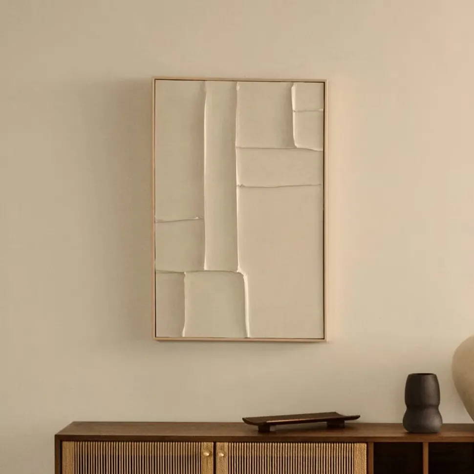 Schilderij Klis Met reliëf