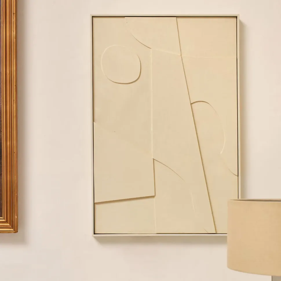 Schilderij Talin 60 x 90cm, kleur Beige