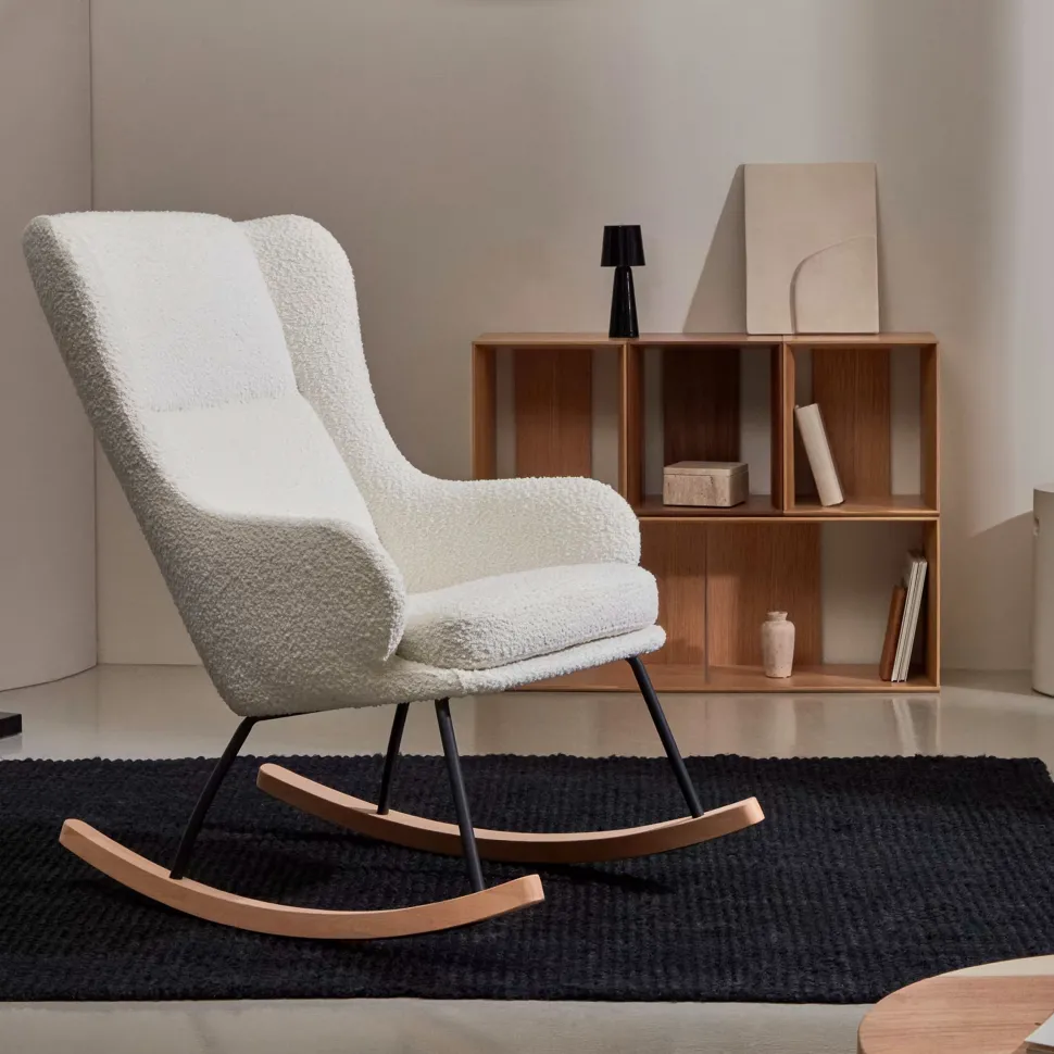 Schommelstoel Maustin Bouclé