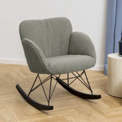 Schommelstoel Quintus Teddy, kleur Grijs/Bruin