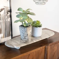 Serveerplank Blanch Marmer, 70 x 23cm