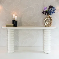 Sidetable Bloomstone 170 x 40cm, kleur Wit