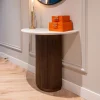 Sidetable Mayfield Marmer en Mangohout, 90cm